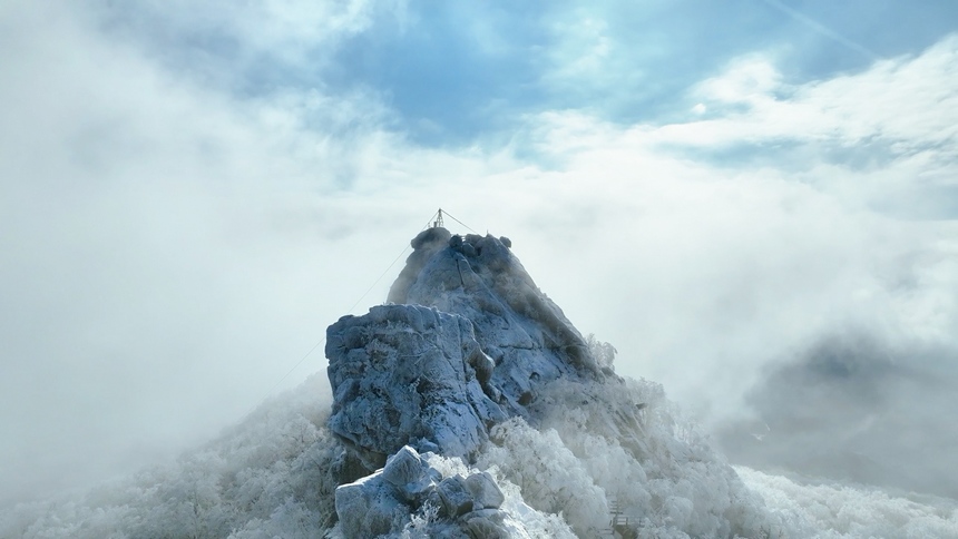 黑龍江集賢：雪后山川景色新