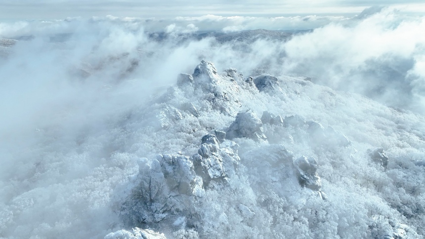 黑龍江集賢：雪后山川景色新