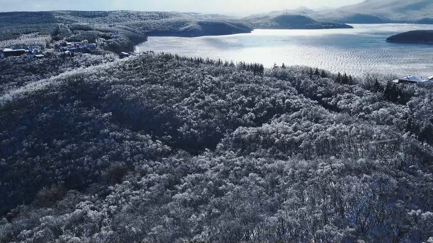 牡丹江鏡泊湖：新雪初霽 美不勝收